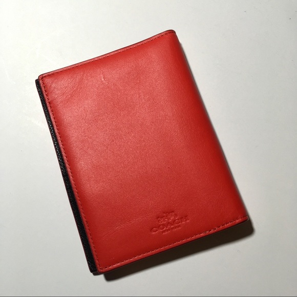 Coach x Gary Baseman Red Leather Passport Cover - Picture 7 of 8